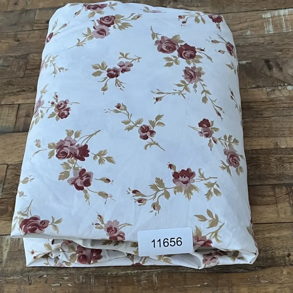 Pottery Barn Floral 100% Cotton Fitted Sheet 77